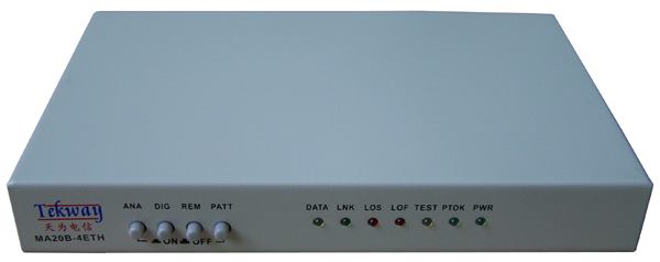 E1转3路10/100BaseT超级协议转换器 (物理隔离的E1网桥)-MA20B-3ETH-P
